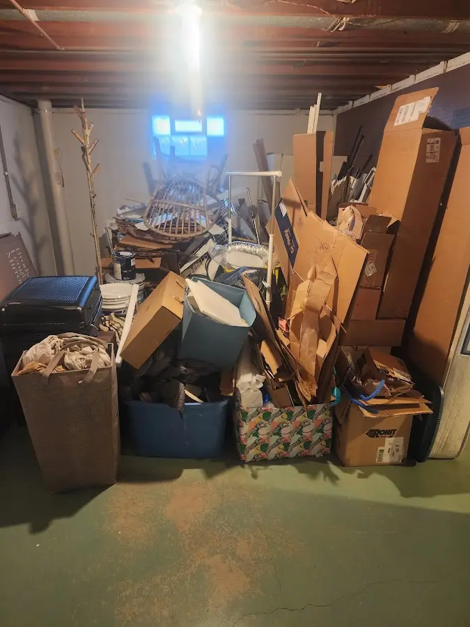 Roll-off dumpster container at job site for Concrete Dumpster Rental in Taylors